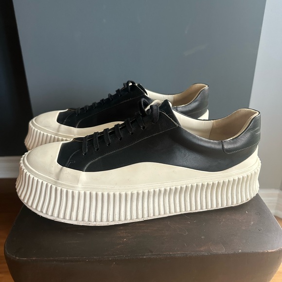 <SOLD> Jil Sander Leather sneakers, sz 41 - Picture 1 of 6